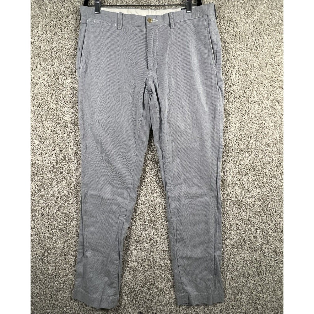 Vintage Polo Ralph Lauren Seersucker Striped Cotton Pants SIZE 36X34